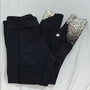 Black Reflective Lululemon Leggings